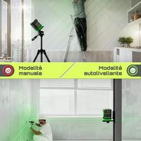 Livella laser verde autolivellante, laser orizzont