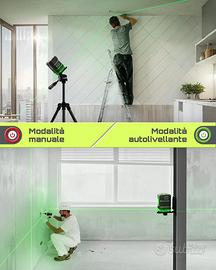 Livella laser verde autolivellante, laser orizzont