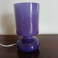 Lampada Ikea Likta in vetro opalino viola