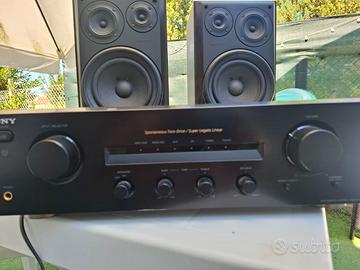 amplificatore hifi sony piu casse sony