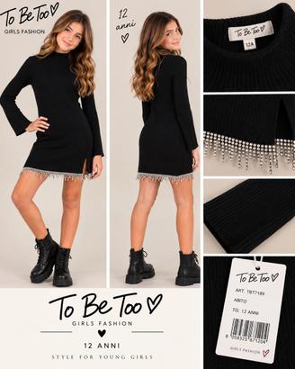 Vestito To Be Too 12 anni nuovo con strass