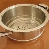 Scolapasta 27 cm  alta 12,5  fondo 20cm  acciaio