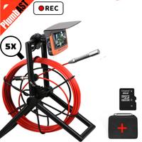 Telecamera ispezioni tubi 30 metri con dvr zoom 5x