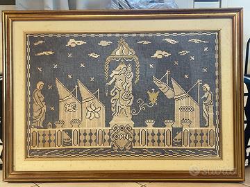 Quadro a merletto Refugium Peccatorum Chioggia