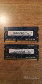 RAM 1 GB 1Rx8 PC3 + RAM 2 GB 1Rx8 PC3