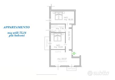 Rif.1/2645| appartamento trilocale