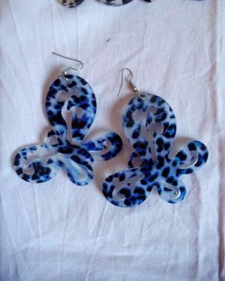 Orecchini farfalla blu