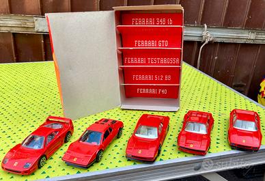 Set 5 modellini Ferrari 1:43 gadget Lagostina