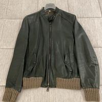 Giubbotto bomber vera pelle marca Delan taglia 50