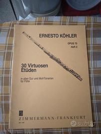 Ernesto Kohler 30 studi virtuosi per flauto 2° vol