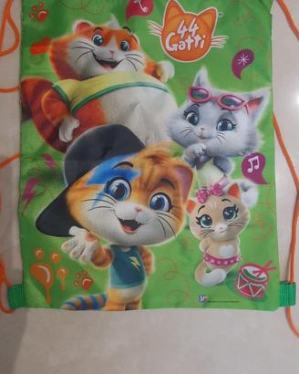 Sacca 44 Gatti 38x33 Nuova con cartellino