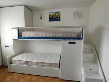 LETTO A SOPPALCO MorettiCompact CON ARMADIO