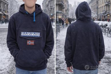 Napapijri Geographic hoodie blu XXL con cappuccio