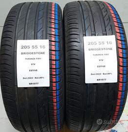 2 GOMME 205 55 16 BRIDGESTONE BR1977