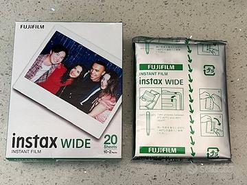 Fujifilm instax WIDE Film Pellicole Instantane