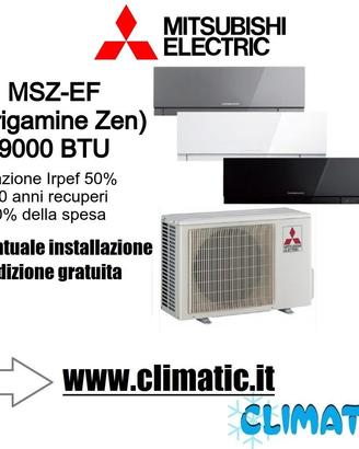 Condizionatore Mitsubishi MSZ-EF 9000 BTU