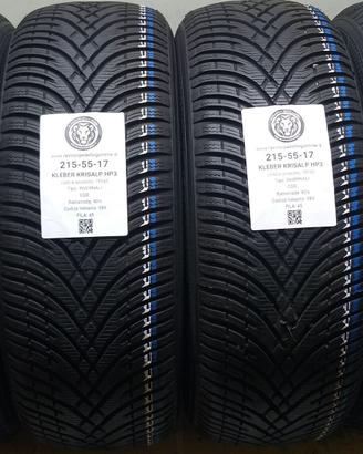4 GOMME 215 55 17 KLEBER A75161