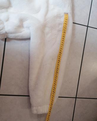 giacca crop di pelo bianco shein