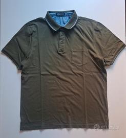 polo uomo William verde militare L cotone