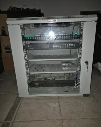 Armadio Rack 19" Intellinet completo di Switch Gig