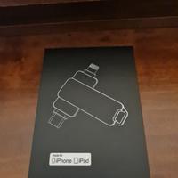 chiavetta USB con connettori Lightning e USB, comp