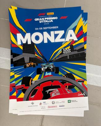 Poster GP Monza F1 2025 - 2026