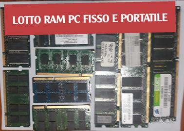 Lotto Ram pc Fisso ePortatile