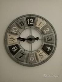 orologio grigio da parete