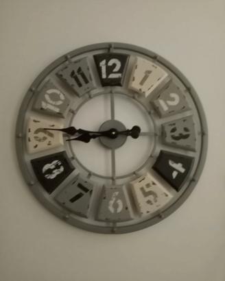 orologio grigio da parete