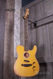 Fender acoustasonic player tele gialla