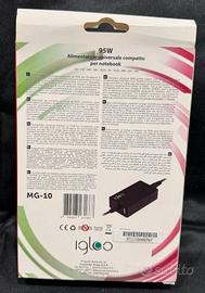 Alimentatore universale per notebook e monitor 95W