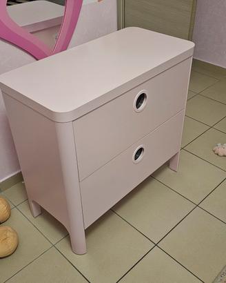 Cassettiera Busunge IKEA rosa