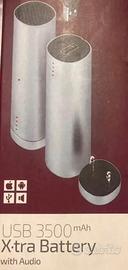 USB 3500mAh X,tra battery with audio