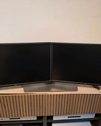 Postazione doppio monitor 27 pollici Dell