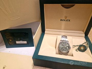 Rolex 126200 Green Palm 36mm