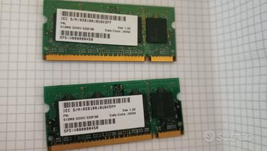 1 GB di RAM / 2 banchi da 512 MB