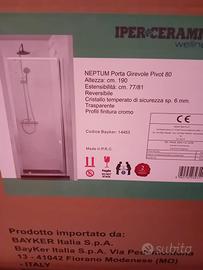 Box doccia iperceramica 80x80