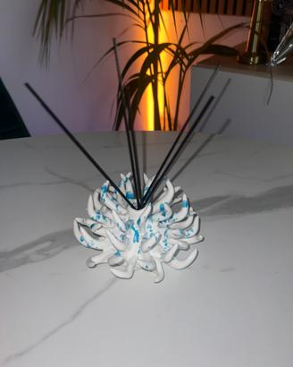 Profumiera forma di riccio in ceramica artigianale