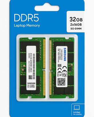 32GB RAM DDR5 5600MHz Samsung (2x16GB) - SODIMM