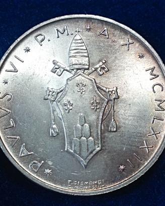 Vaticano, Paolo VI 500 lire argento 1972 Fdc