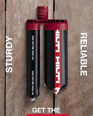 Hilti HIT-RE 500 V4 – Resina chimica per ancoraggi