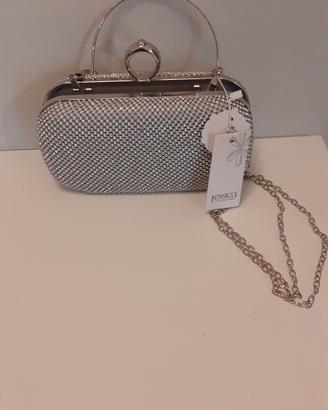pochette rigida argento