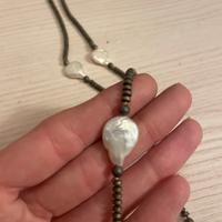 Collana con perle vere