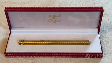 CARTIER Penna placcata in oro 18 Kt. TRINITY MUST