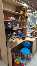 Codice: 8636 SCRIVANIA ANGOLARE CON LIBRERIA SOPR