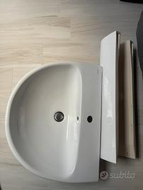 Lavabo con colonna Geberit
