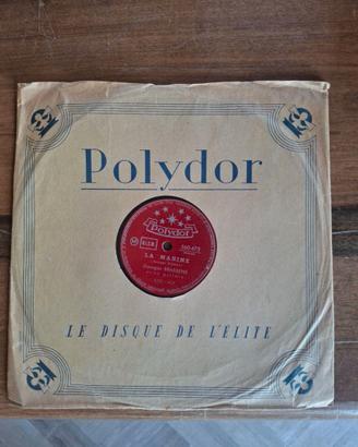 Raro vinile 78 giri di Georges Brassens, del 1953