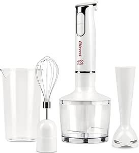 Girmi MX17 Frullatore a Immersione con Kit 3 in 1,