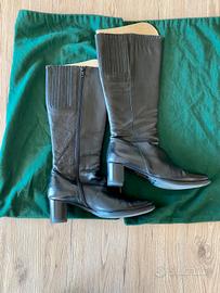 Stivali in pelle neri n. 35