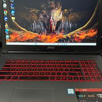 MSI GV72 i7 850H GTX 1050 Ti - 17,3” Full HD